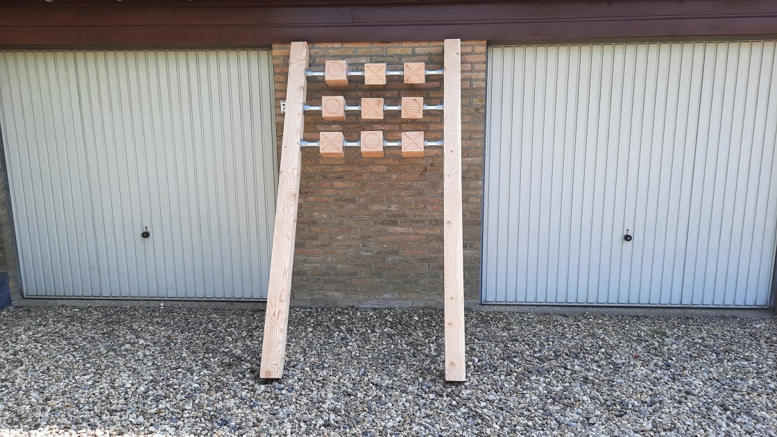 Maatwerk boter-kaas-en-eieren XXL houten spel