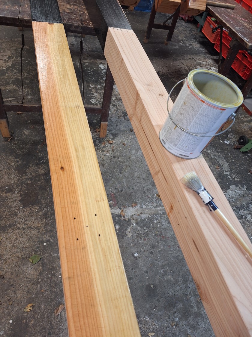 XXL boter-, kaas- en eierenspel in gebruik